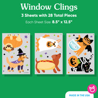 Halloween Pets Window Clings