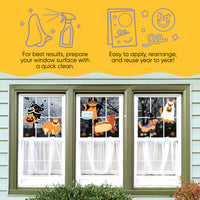 Halloween Pets Window Clings