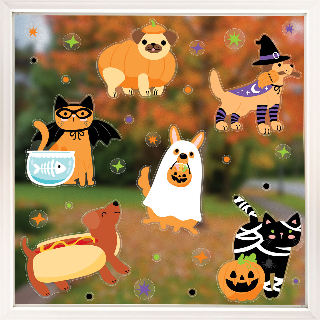 Halloween Pets Window Clings
