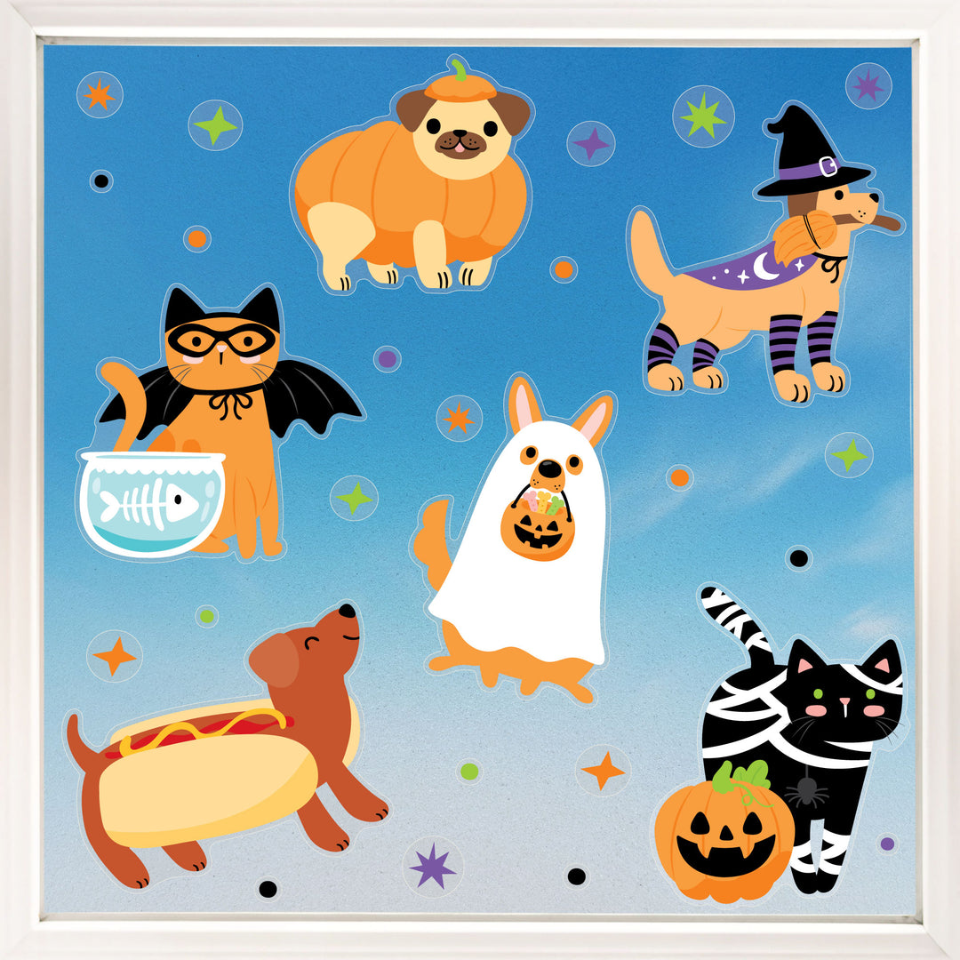 Halloween Pets Window Clings