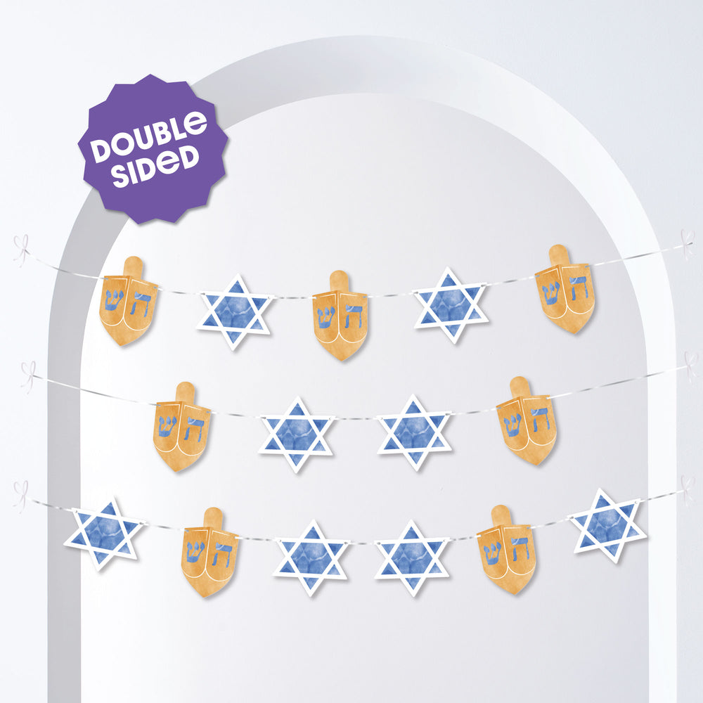 Hanukkah Garland Banner - 15 Pc