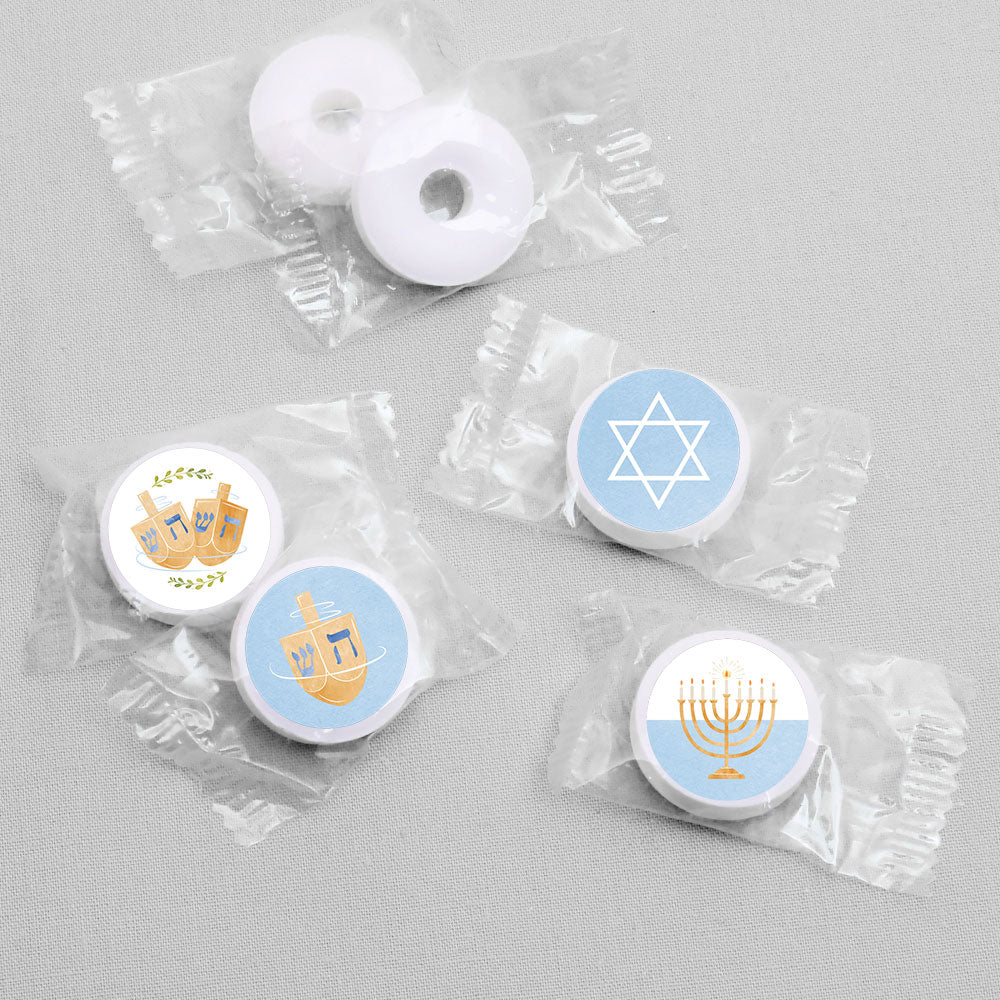 Hanukkah Candy Stickers - 1 Sheet of 108