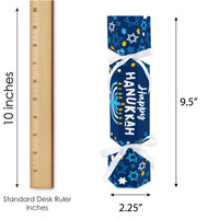 Hanukkah Menorah - No Snap Chanukah Holiday Party Table Favors - DIY Cracker Boxes - Set of 12