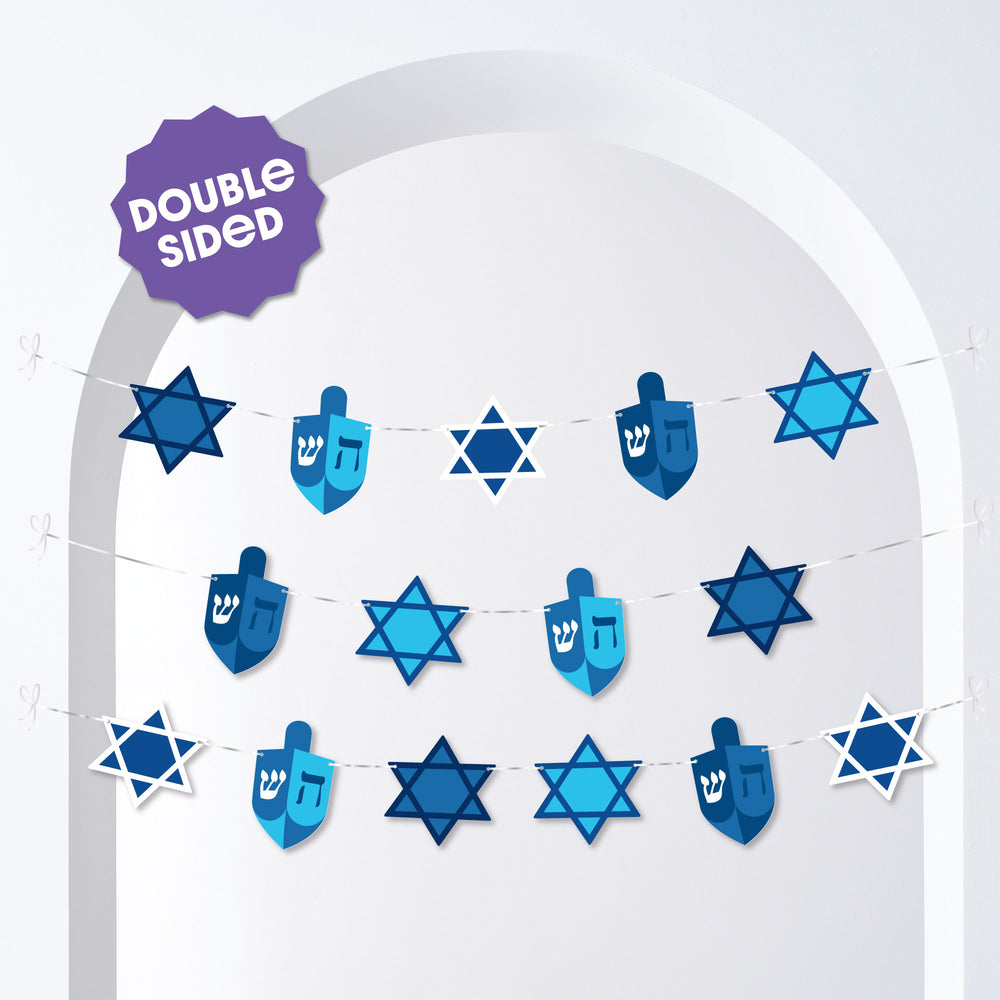 Hanukkah Garland Banner - 15 Pc