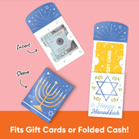 Hanukkah Nifty Gifty Card Holders - 8 Ct