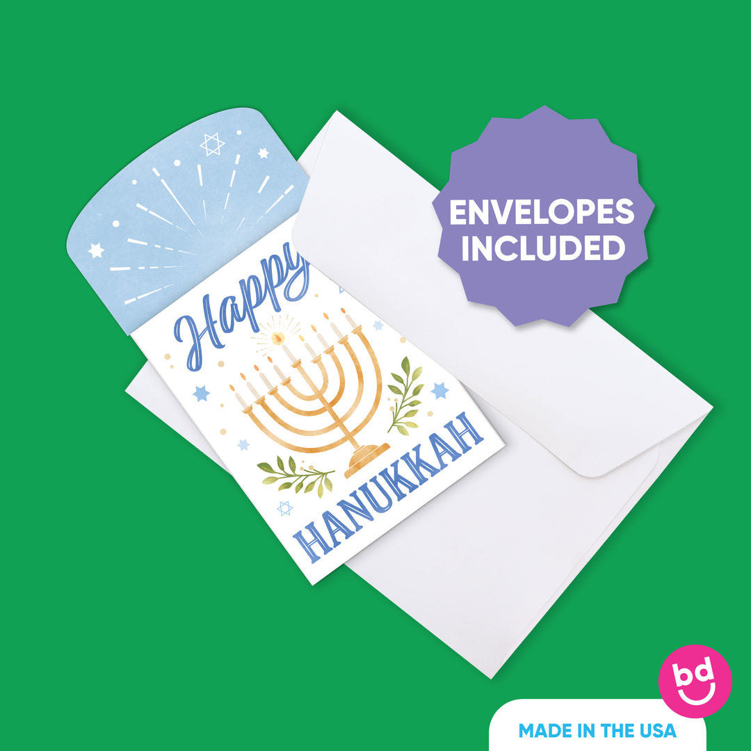Hanukkah Nifty Gifty Card Holders - 8 Ct