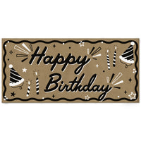 Happy Birthday kraft paper banner party backdrop