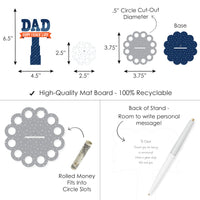 Happy Father's Day - DIY We Love Dad Party Money Holder Gift - Cash Cake