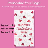 Custom Text Popcorn Bags - Happy Galentine’s Day - 25 Ct