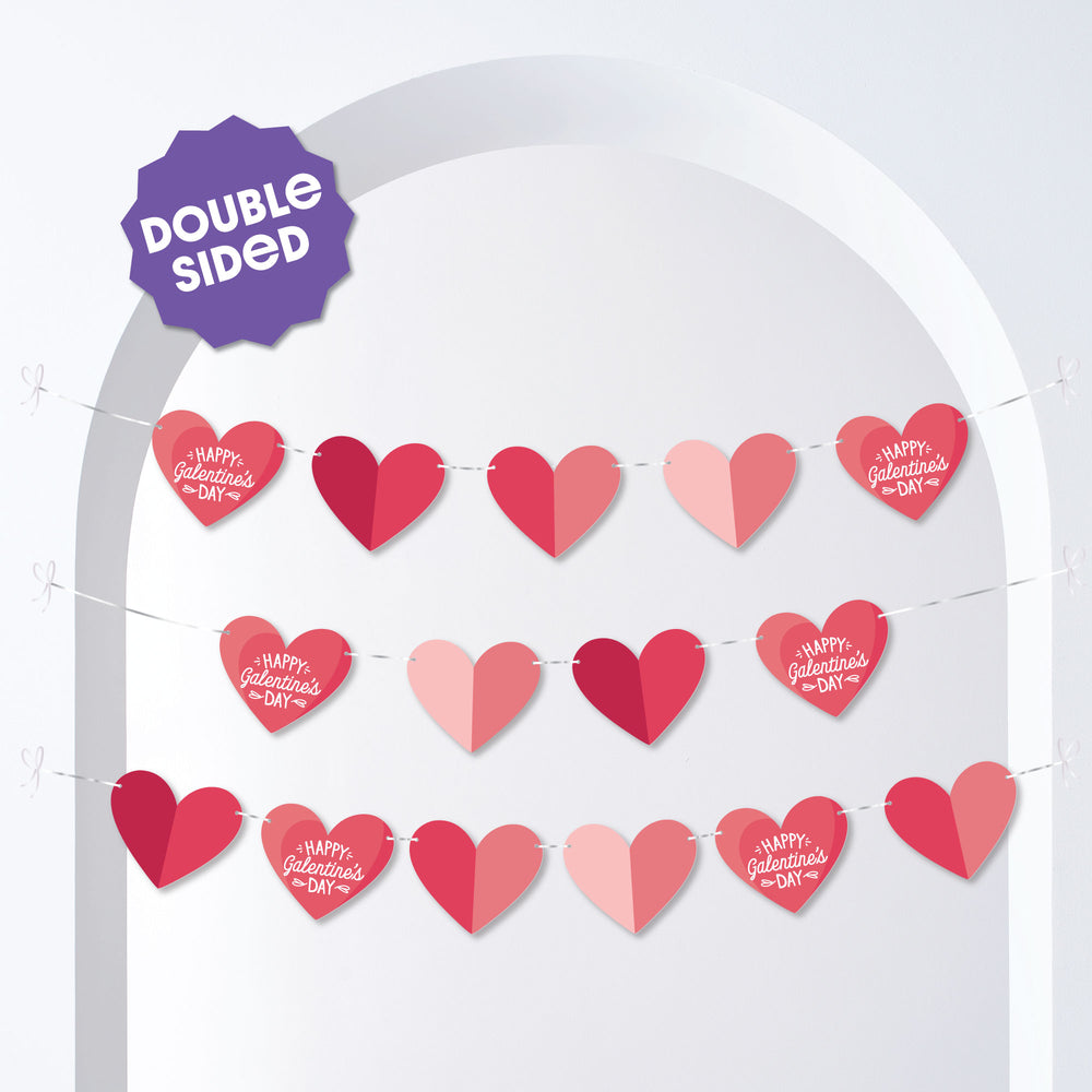 Happy Galentine’s Day Garland Banner - 15 Pc