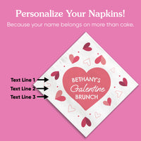 Custom Text - Happy Galentine’s Day Napkins - 24 Count