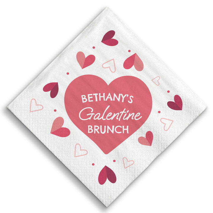Custom Text - Happy Galentine’s Day Napkins - 24 Count