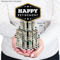 Happy Retirement - DIY Retirement Party Money Holder Gift - Cash Cake