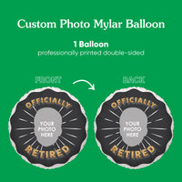 Custom Face Balloon - Retirement - Double Sided - 1 Ct