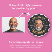Custom Face Balloon - Retirement - Double Sided - 1 Ct