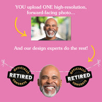 Custom Face Happy Retirement Garland Banner