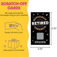 Custom Face Happy Retirement Scratch Off Card Game - 22 Ct