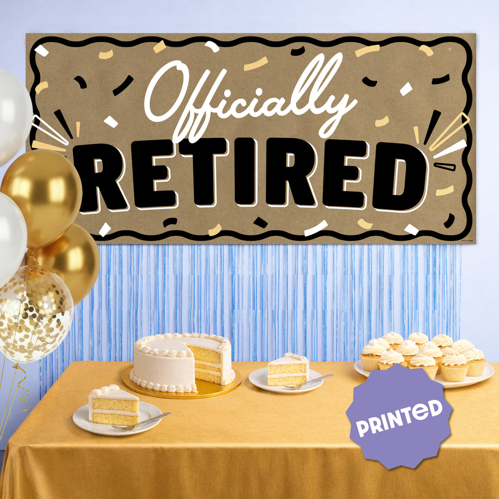 Happy Retirement Kraft Banner