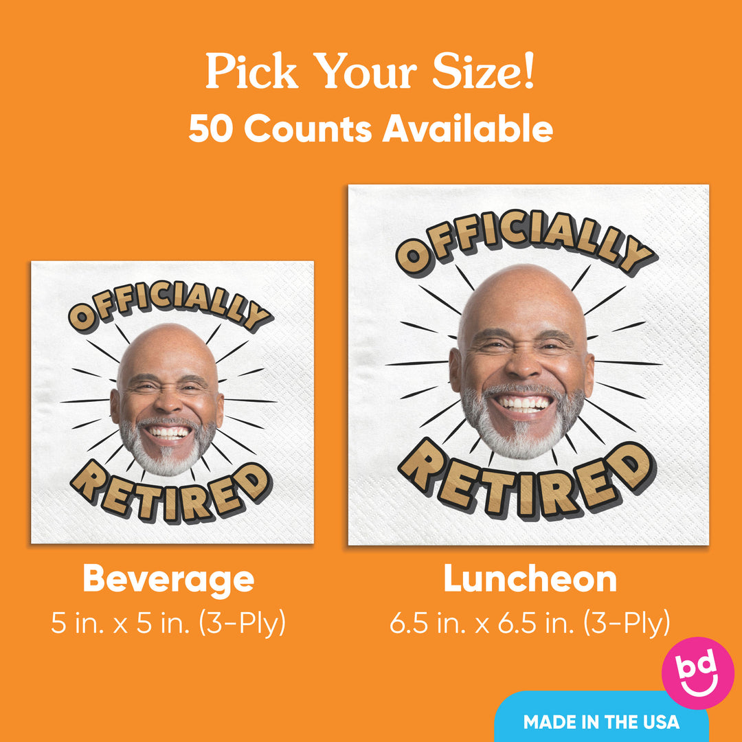 Custom Face Napkins - Officially Retired