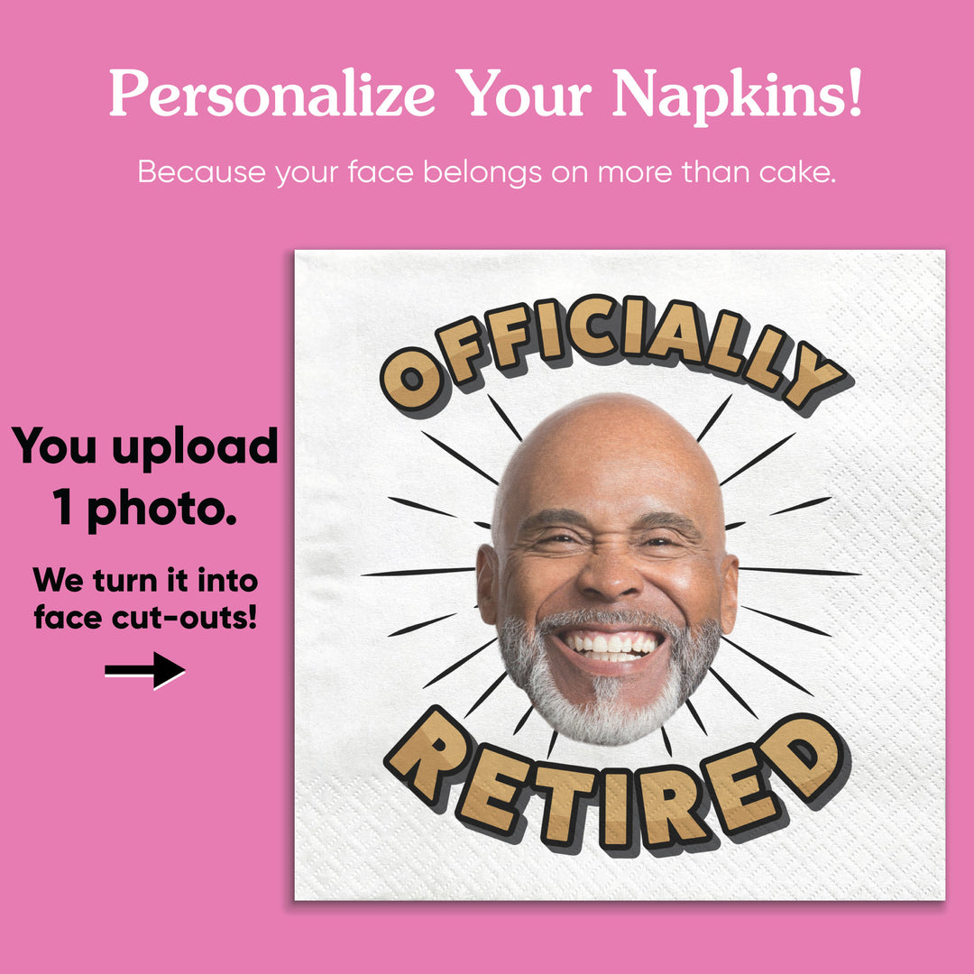 Custom Face Napkins - Officially Retired