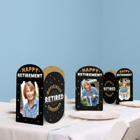Happy Retirement Photo Centerpieces - 8 Ct