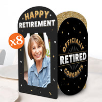 Happy Retirement Photo Centerpieces - 8 Ct