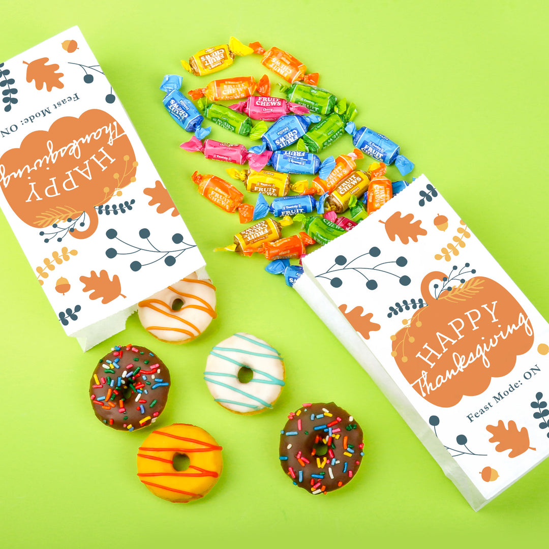 Custom Text Popcorn Bags - Happy Thanksgiving