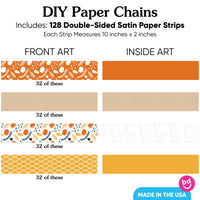 Happy Thanksgiving DIY Paper Chains - 128 Pc
