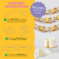 Happy Thanksgiving DIY Paper Chains - 128 Pc
