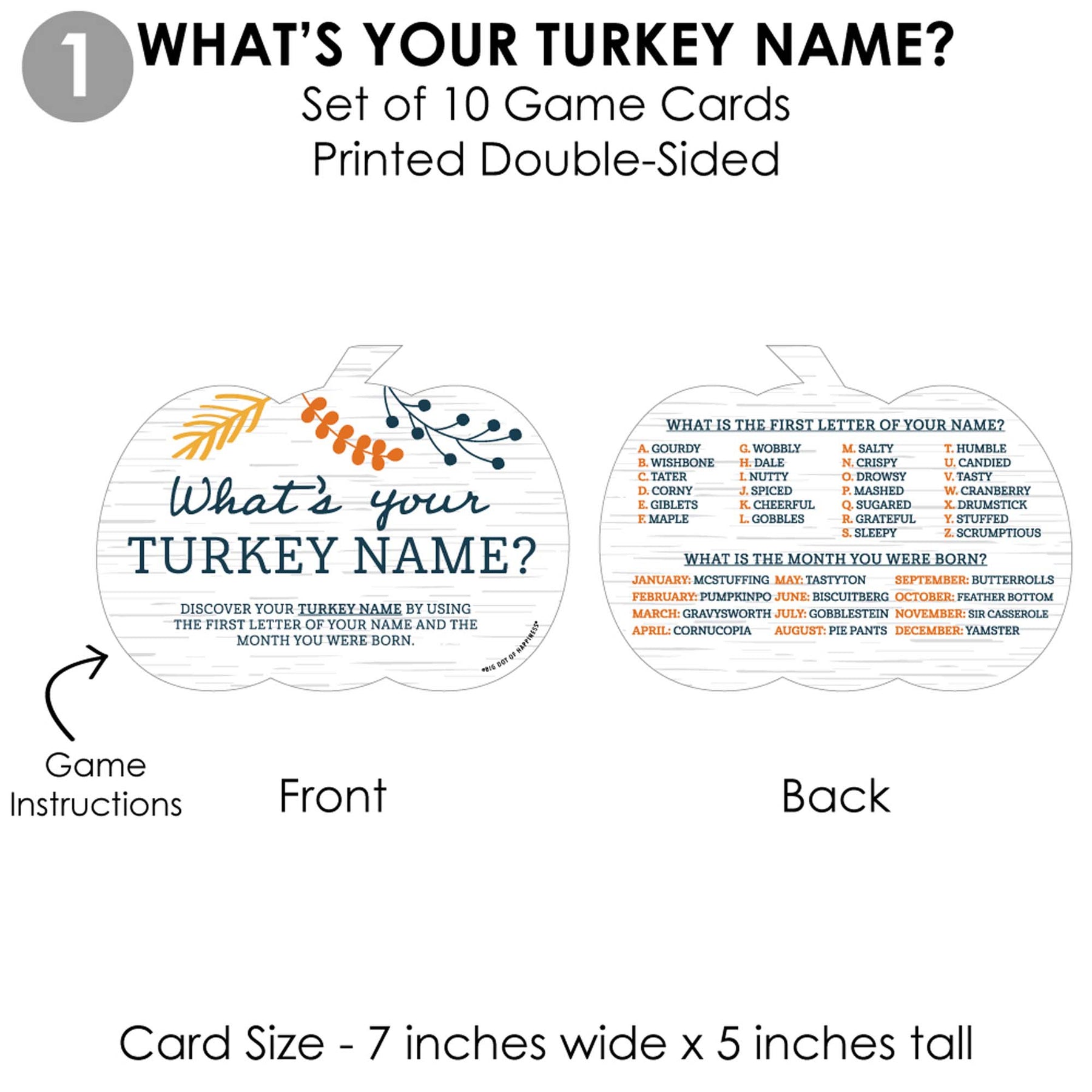 happy-thanksgiving-4-fall-harvest-party-games-10-cards-each-what-s-your-turkey-name-photo-scavenger-hunt-this-or-that-thankful-a-z-gamerific-bundle-bigdotofhappiness-com-big-dot-of-happiness-llc for What Is Your Turkey Name Free Printable Happy Thanksgiving - 4 Fall Harvest Party Games - 10 Cards Each - What's Your Turkey Name, Photo Scavenger Hunt, This or That, Thankful A-Z - Gamerific Bundle | BigDotOfHappiness.com – Big Dot of Happiness LLC for What Is Your Turkey Name Free Printable