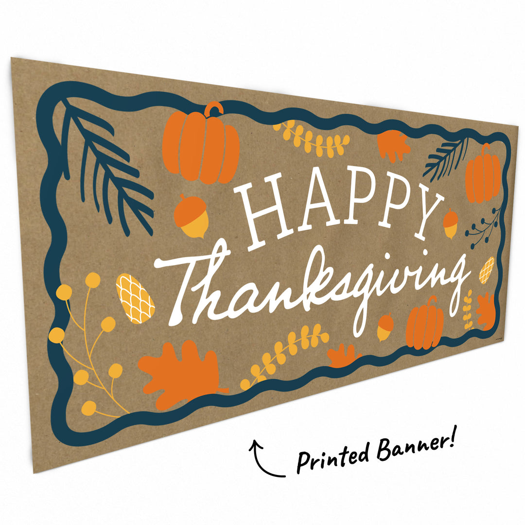 Happy Thanksgiving Kraft Banner