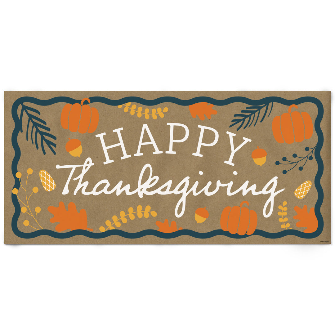 Happy Thanksgiving Kraft Banner