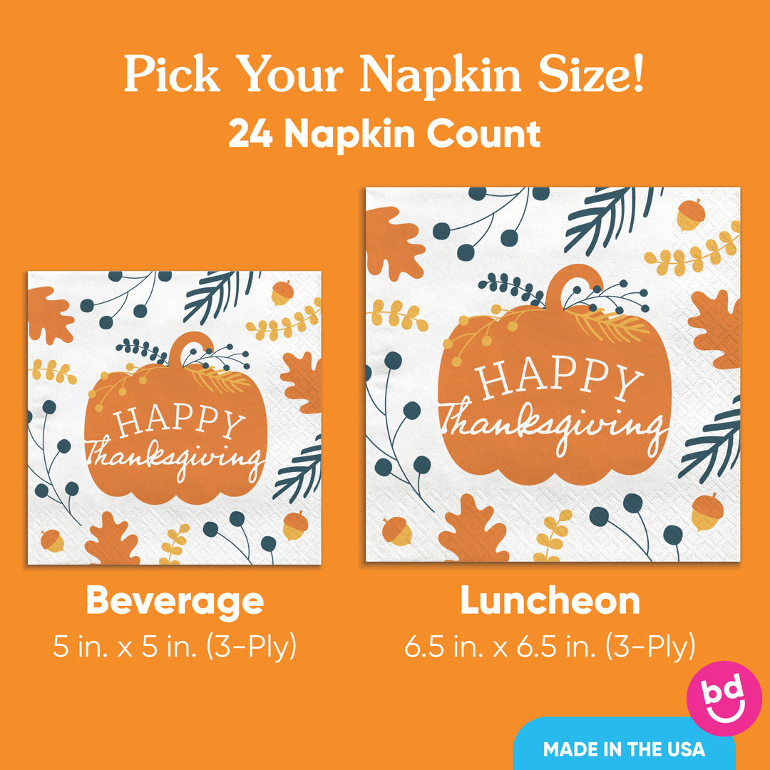 Napkins - Happy Thanksgiving