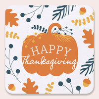 Drink Coasters - Happy Thanksgiving - 25 Ct