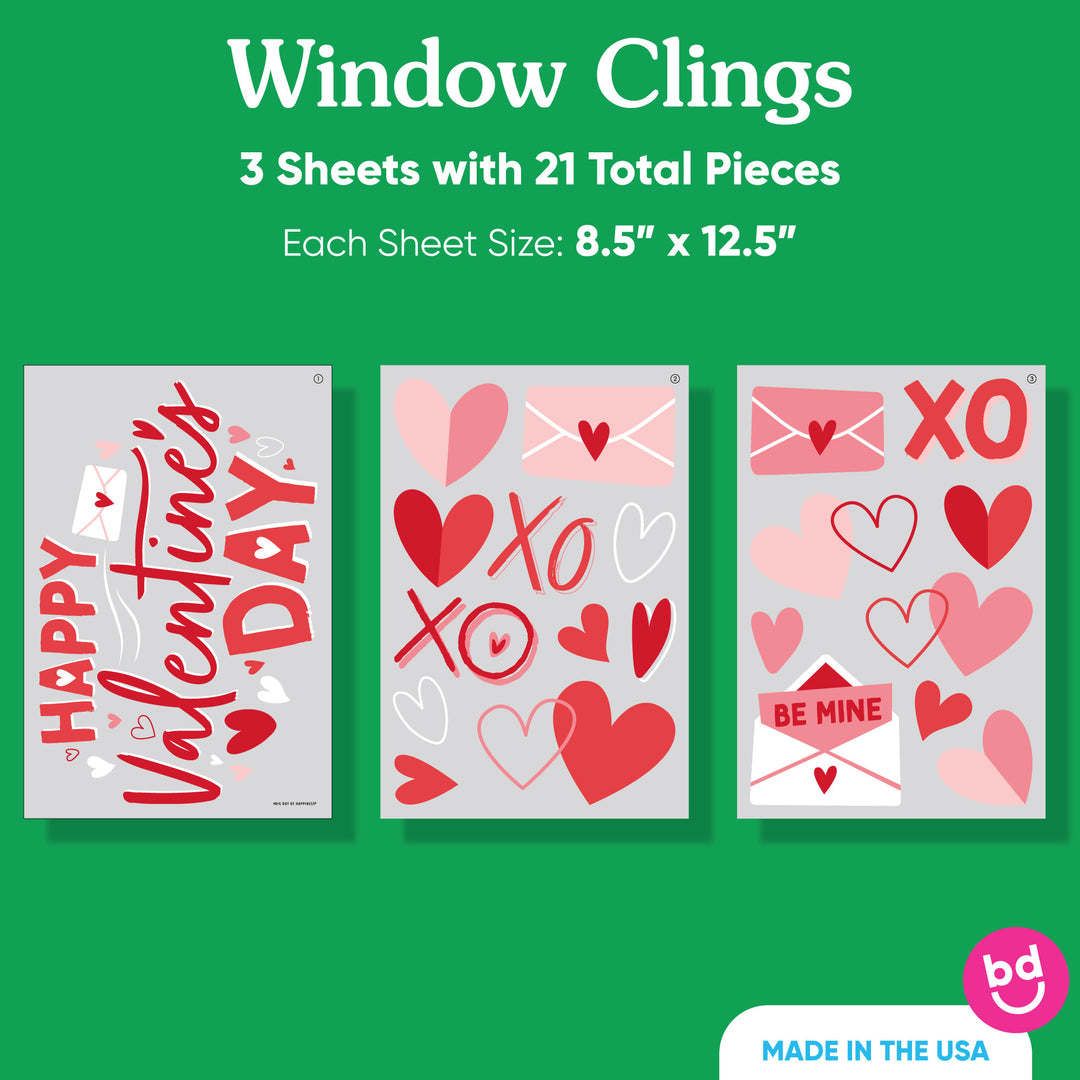 Happy Valentine’s Day Window Clings