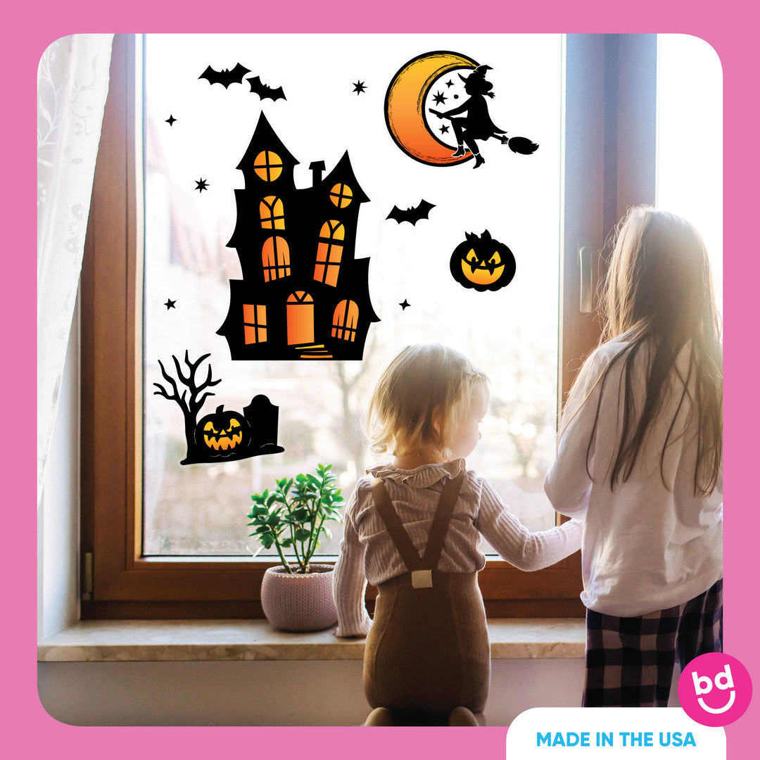 Haunted House Window Clings