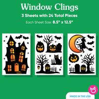 Haunted House Window Clings