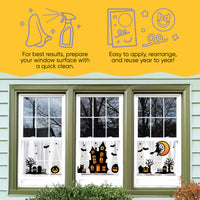 Haunted House Window Clings