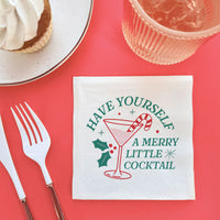 Napkins - Have Yourself a Merry Little Cocktail - 24 Ct
