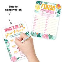 Hawaiian Luau Activity Duo Games - 20 Ct