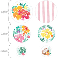 Hawaiian Luau Large Confetti - 27 Ct