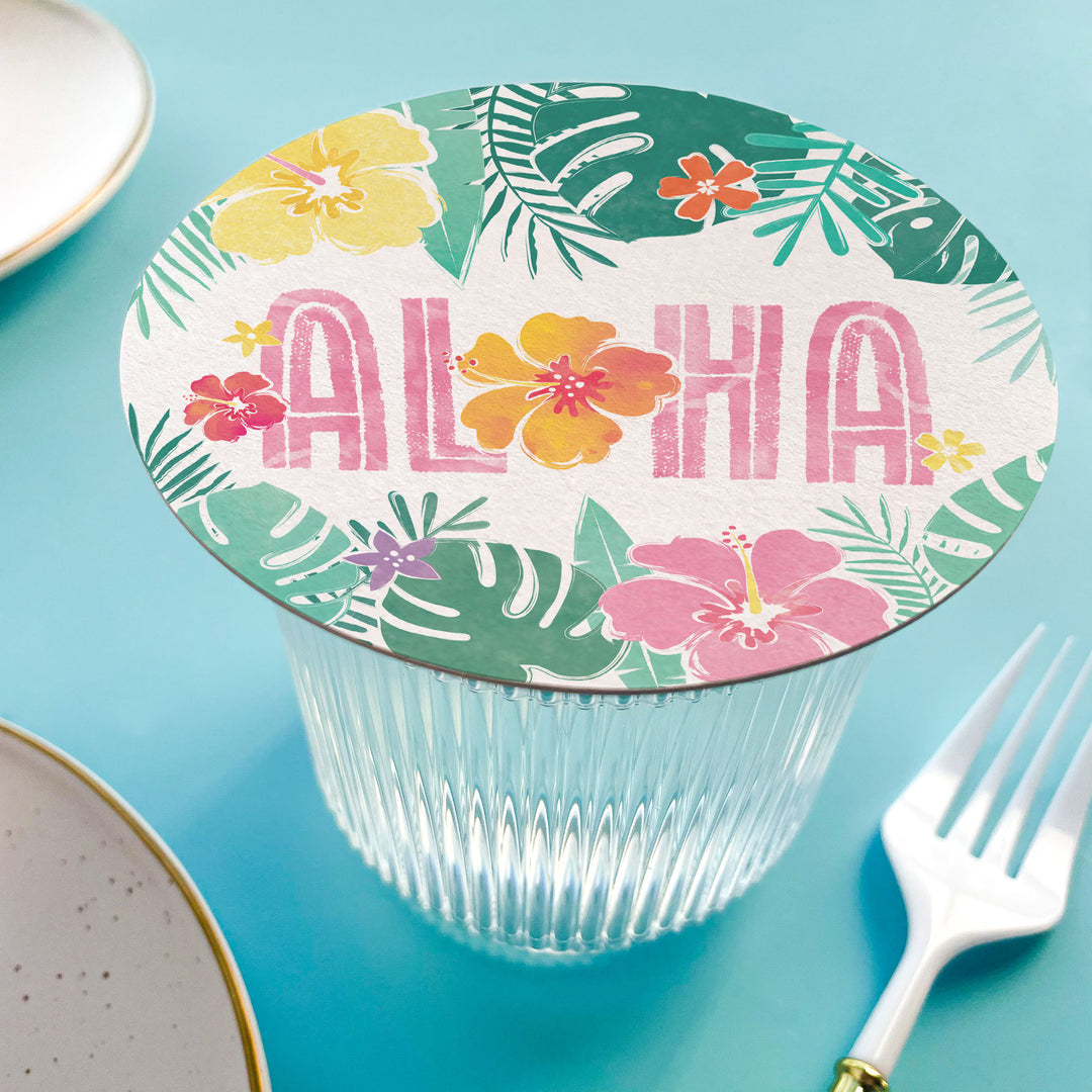 Drink Coasters - Hawaiian Luau - 25 Ct