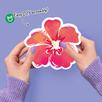 Tropical luau party garland banner decoration for Hawaiian themed birthday or summer events.