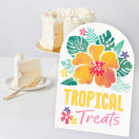 Hawaiian Luau Party Signs Set - 6 Ct