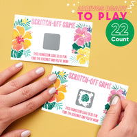Hawaiian Luau Scratch Off Cards Game - 22 Ct