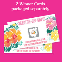 Hawaiian Luau Scratch Off Cards Game - 22 Ct