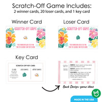 Hawaiian Luau Scratch Off Cards Game - 22 Ct