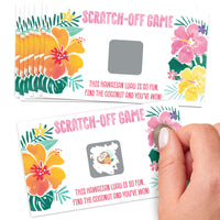 Hawaiian Luau Scratch Off Cards Game - 22 Ct