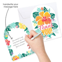 Hawaiian Luau Thank You Cards - 12 Ct