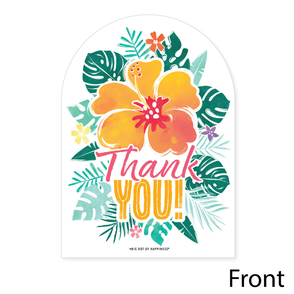Hawaiian Luau Thank You Cards - 12 Ct